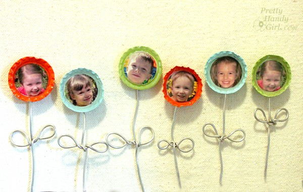 Bottle Cap Picture Frames