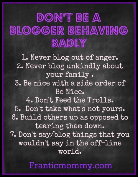 Blogger Behaving Badly