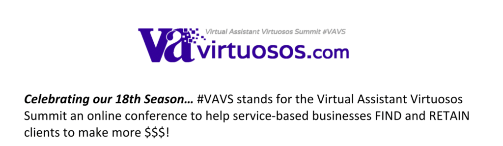 #VAVS Virtual Assistant Virtuosos Summit